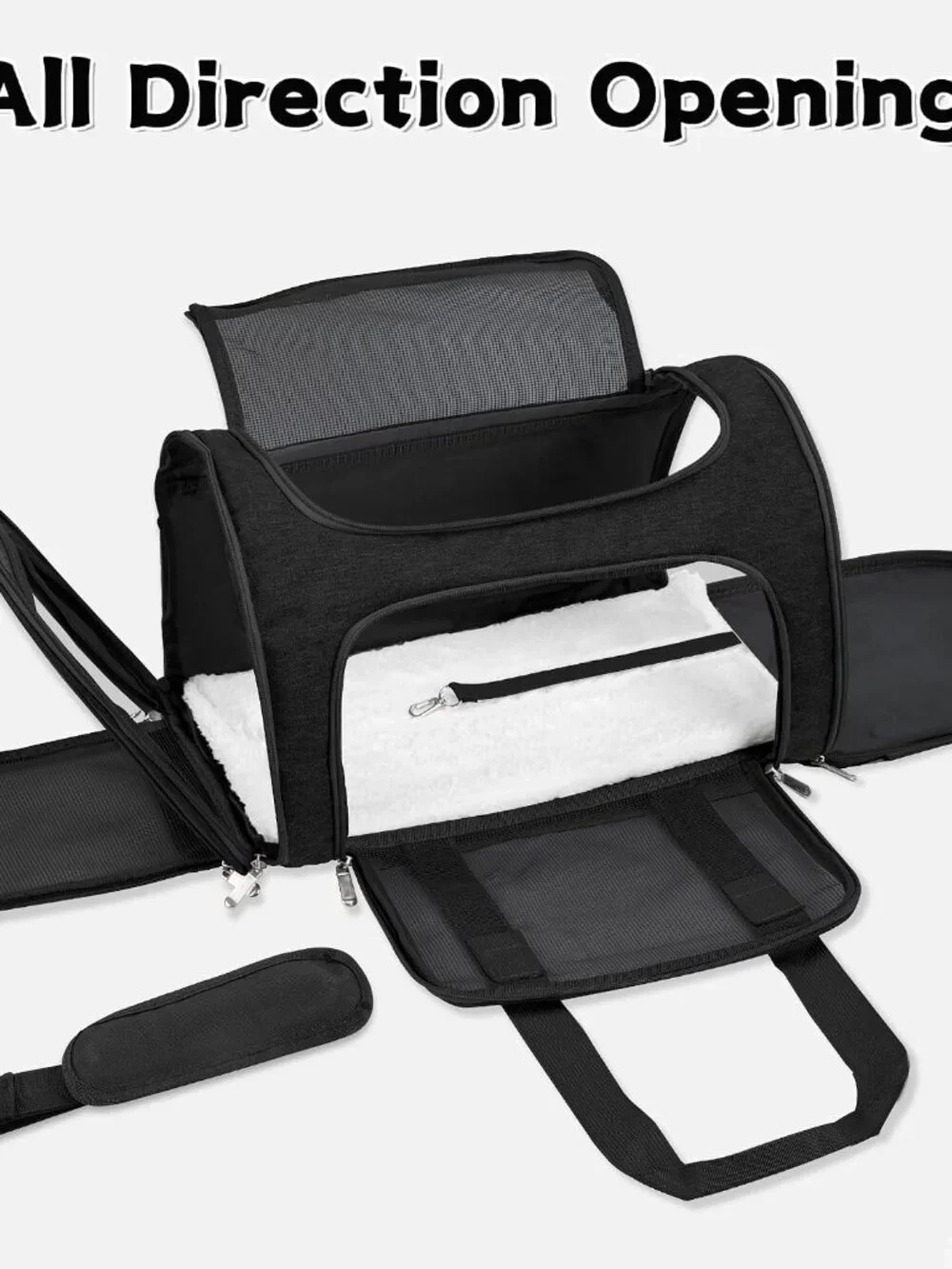 Foldable Soft-sided Airline Compliant Pet Travel Carrier NEW